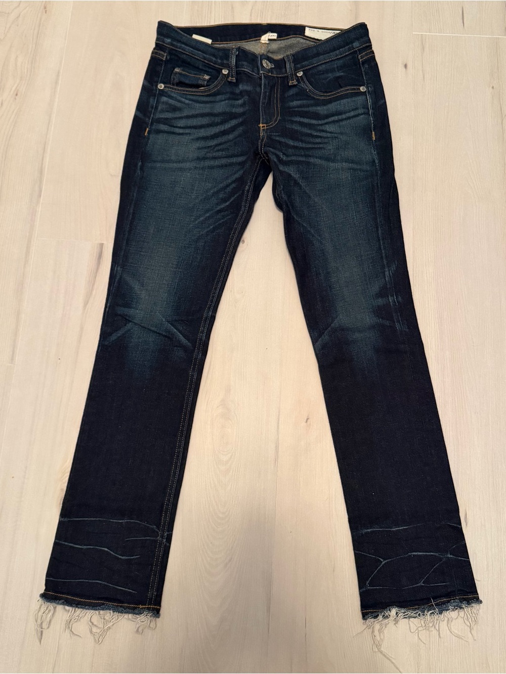 rag & bone Dark Indigo Crop Jeans